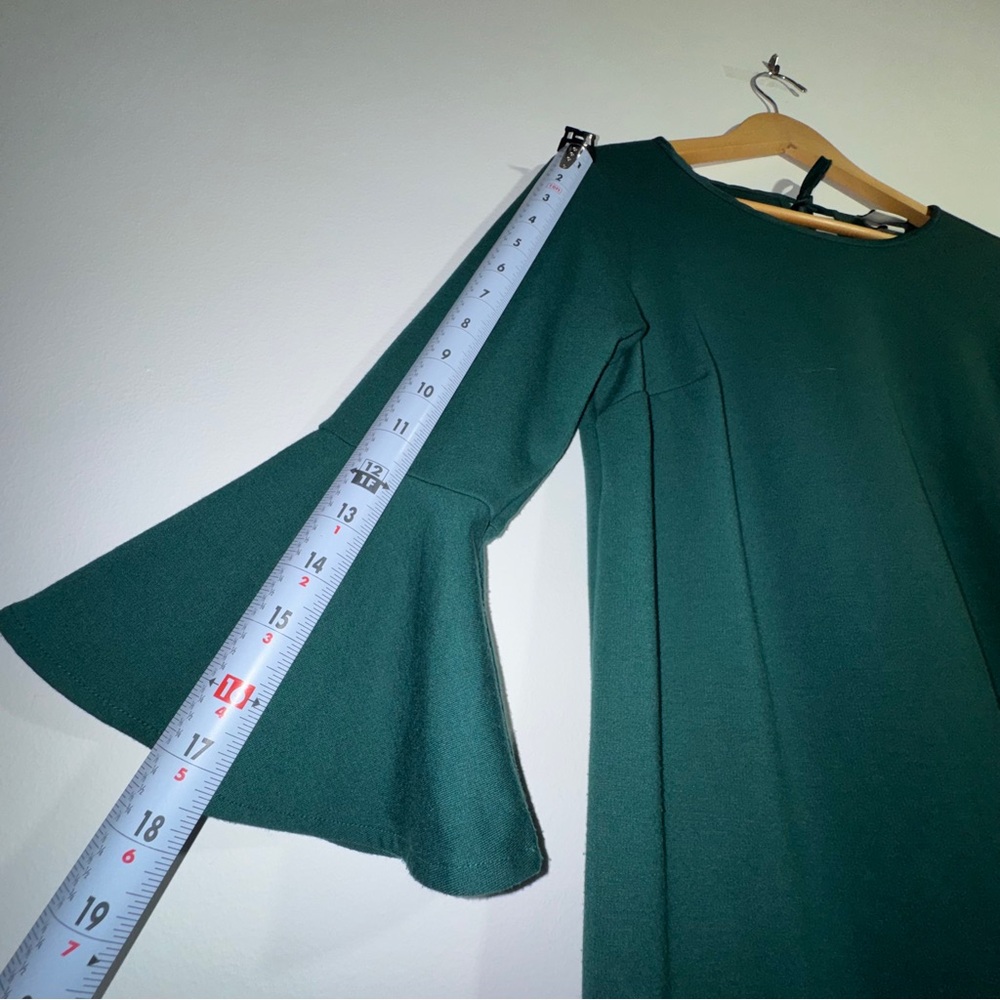 a new day Emerald Flare Sleeve Midi Dress Size Small - Picture 7 of 7